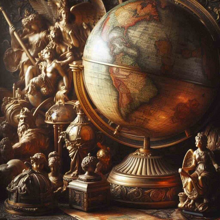 Antique Globe A Timeless Artifact of Exploration and Art