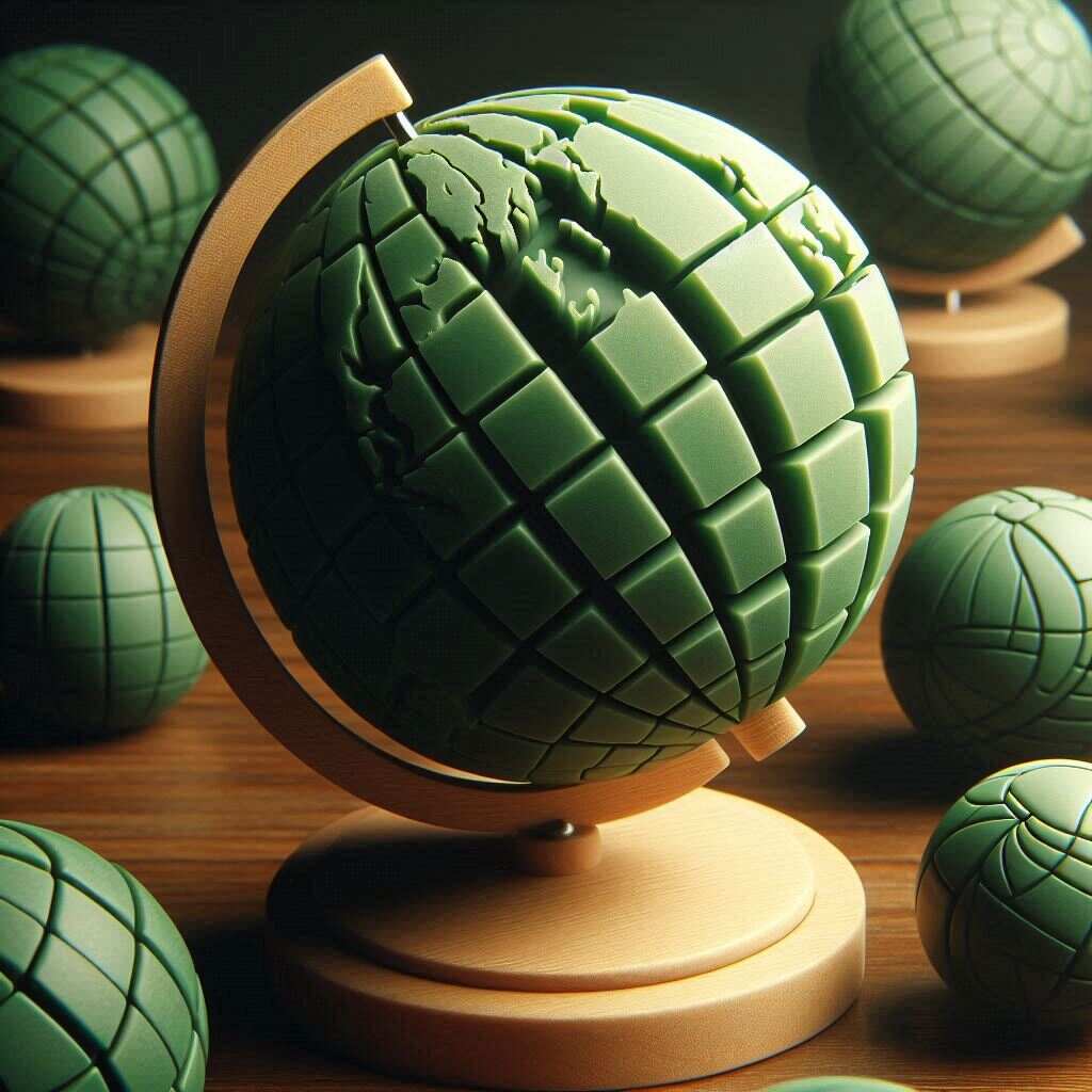 Exploring the Greenish Tones on Globes