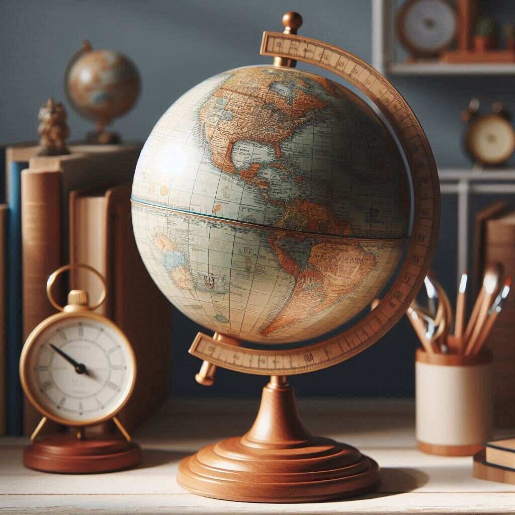 Globe on a Wooden Stand A Timeless Decorative Piece and Educational Tool