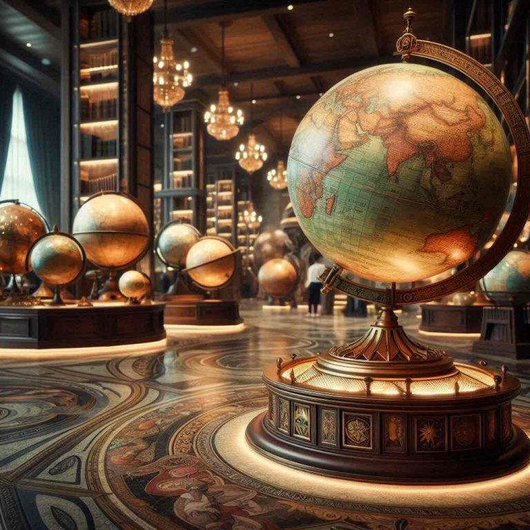 Globes of the World with Stand A Journey Through Time, Space, and Style
