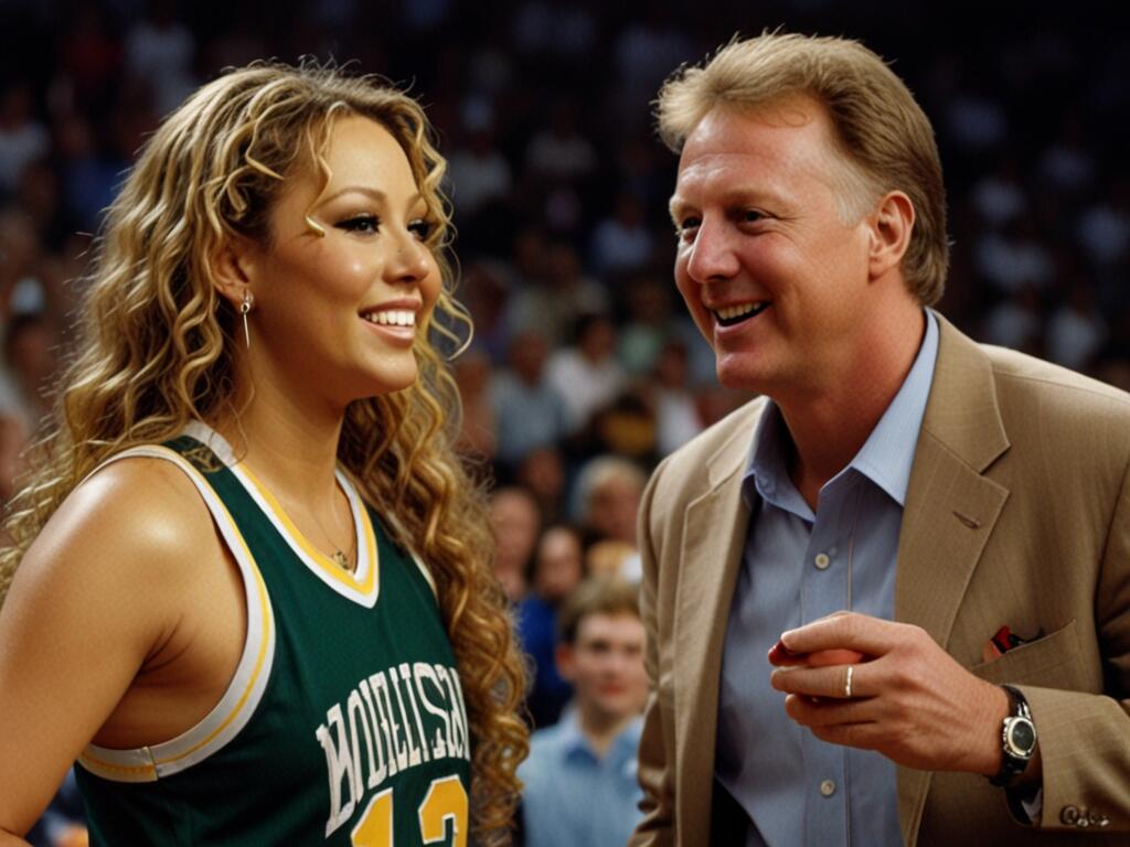 Larry Bird Mariah Carey in Sports and Music